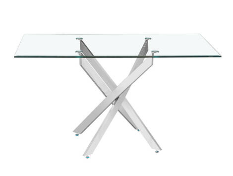 MESA DE COMEDOR CON CRISTAL NENCY