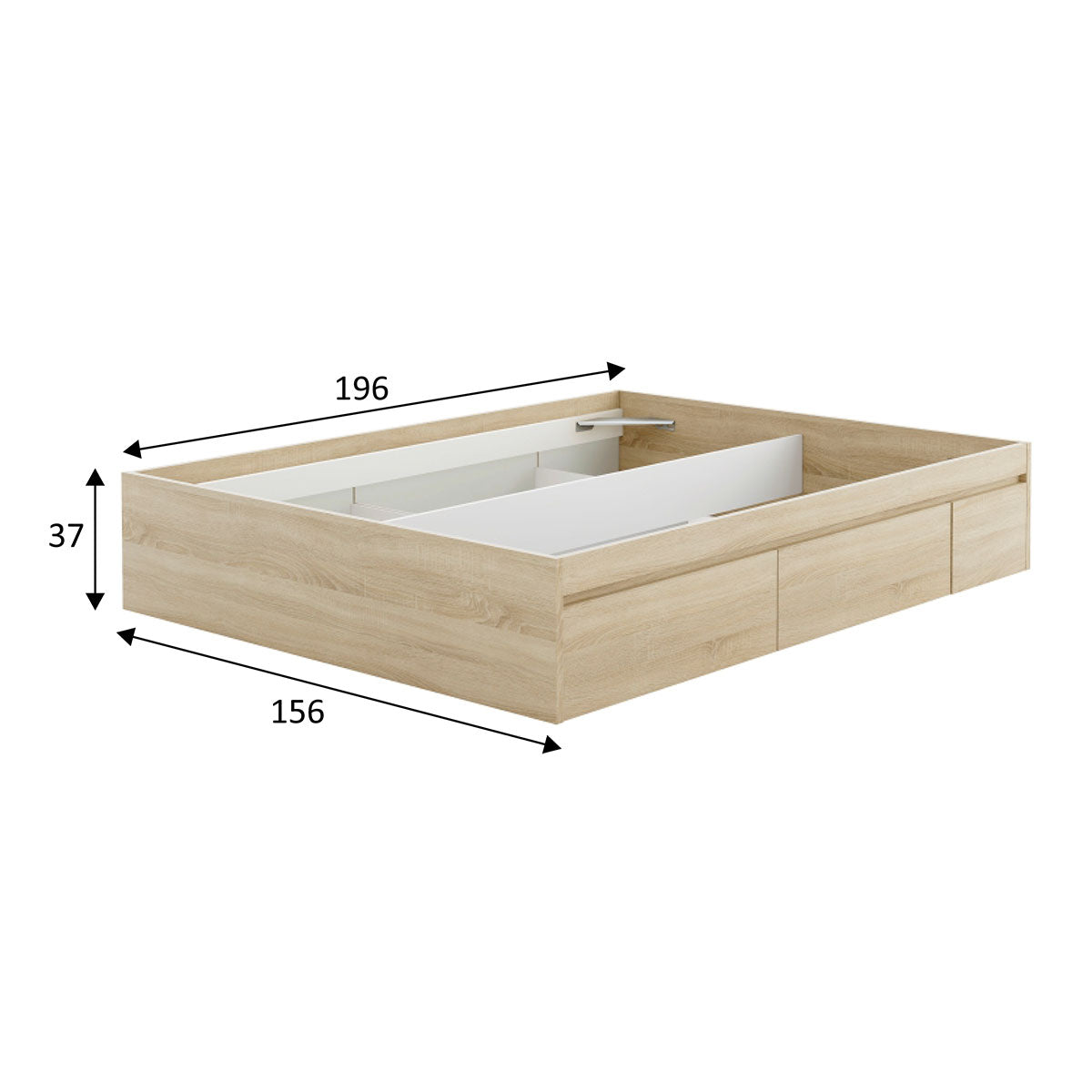 CAMA CON CAJONES 150x190 CAMBRIAN