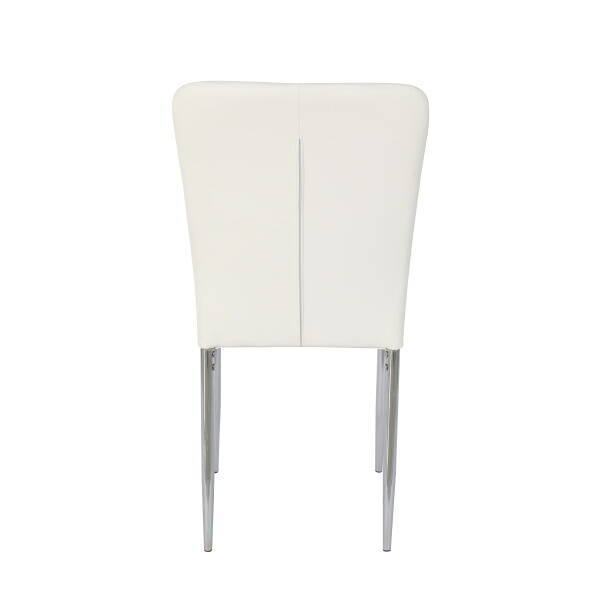 SILLA DE COMEDOR POLIPIEL BLANCO ALANA