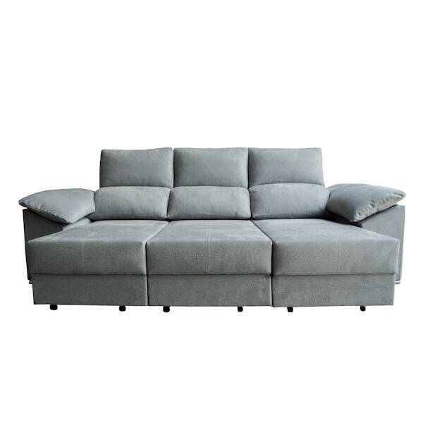 SOFA 3 PLAZAS CARRO DESLIZANTE 2,70cm AMARGO GRIS