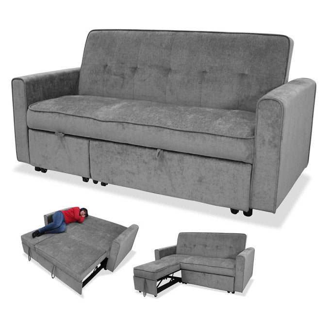 SOFA CAMA CON CHAISELONGUE 178CM MARLON GRIS