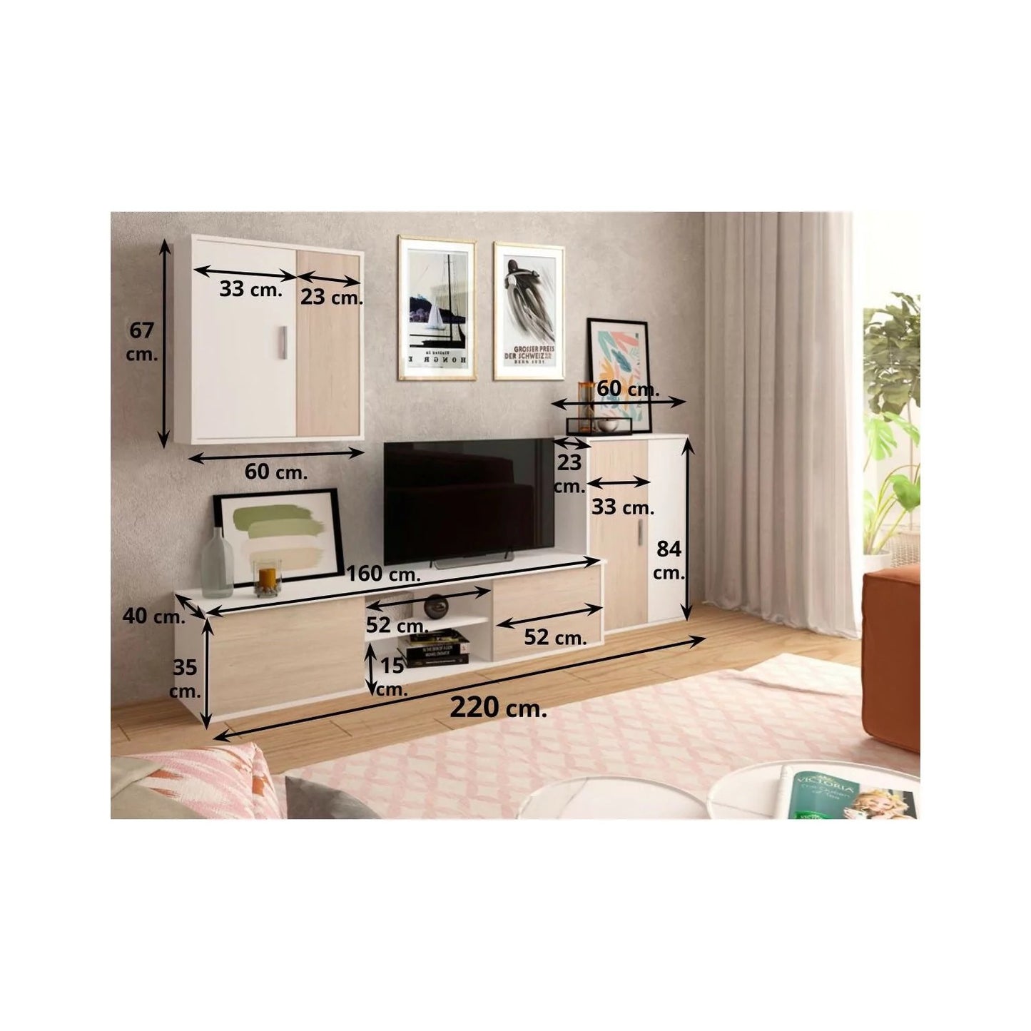 MUEBLE DE SALON CURVO