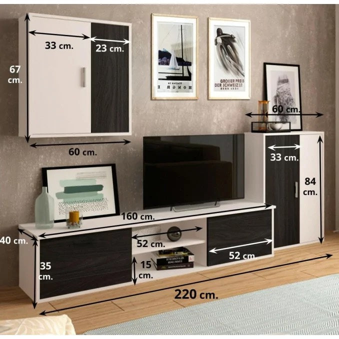 MUEBLE DE SALON CURVO