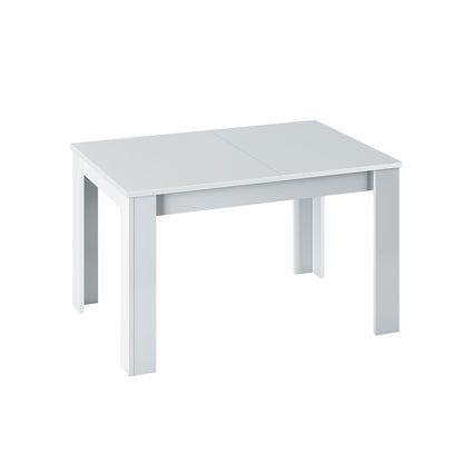 MESA DE COMEDOR BLANCO MATE EXTENSIBLE SAHARA