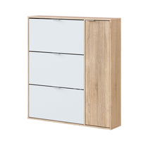 ZAPATERO BLANCO Y MADERA AURA