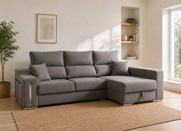 SOFA CHAISELONGUE 265cm CON ARCON AIDA