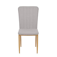 SILLAS DE COMEDOR SALMA TELA GRIS 6 UDS