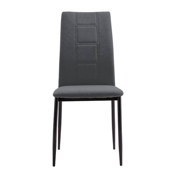 SILLA ROXANA TELA GRIS OSCURO EN CAJAS DE 6 UDS