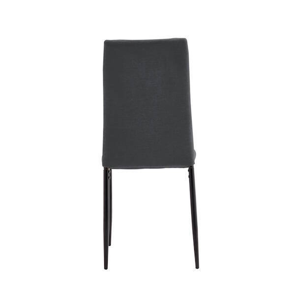 SILLA ROXANA TELA GRIS OSCURO EN CAJAS DE 6 UDS