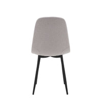 SILLA LIMA TELA  BEIGE CLARO CAJA 4UDS