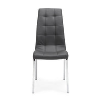 SILLA DE COMEDOR ALEXIA GRIS OSCURO POLIPIEL