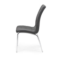 SILLA DE COMEDOR ALEXIA GRIS OSCURO POLIPIEL