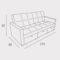 SOFA CAMA SENA GRIS