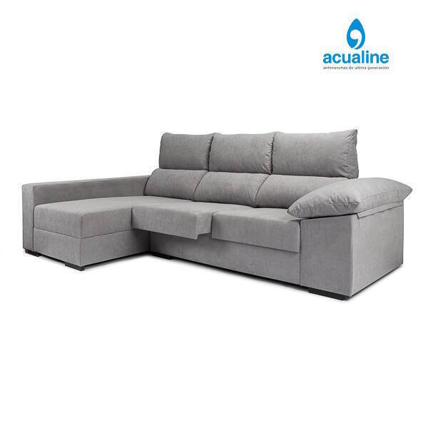 SOFA CHAISELONGUE 2,60cm LANZAROTE GRIS CLARO