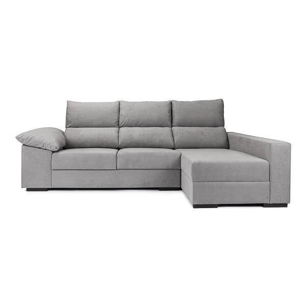 SOFA CHAISELONGUE 2,60cm LANZAROTE GRIS CLARO