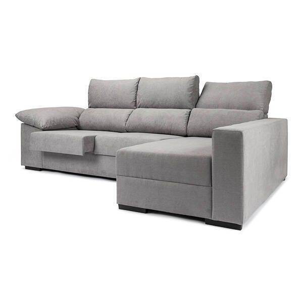 SOFA CHAISELONGUE 2,60cm LANZAROTE GRIS CLARO