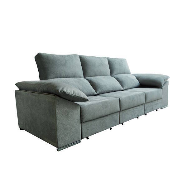 SOFA 3 PLAZAS CARRO DESLIZANTE 2,70cm AMARGO GRIS