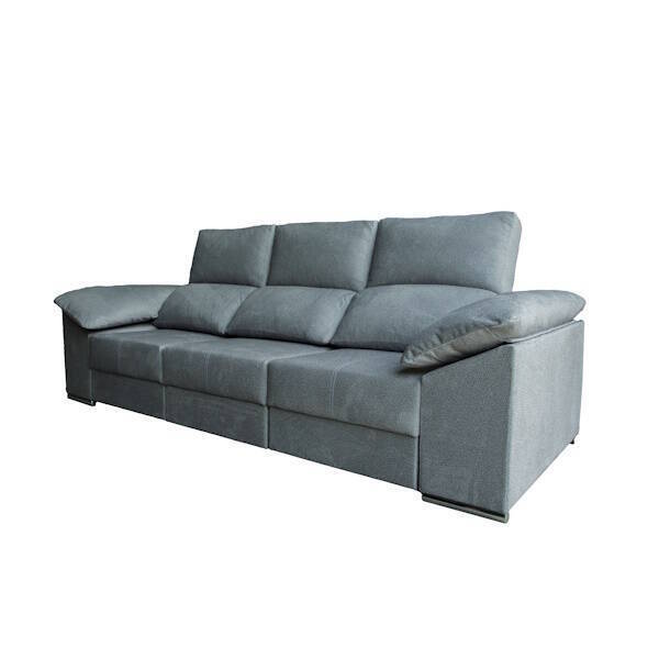 SOFA 3 PLAZAS CARRO DESLIZANTE 2,70cm AMARGO GRIS