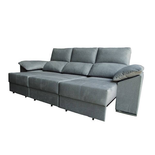 SOFA 3 PLAZAS CARRO DESLIZANTE 2,70cm AMARGO GRIS