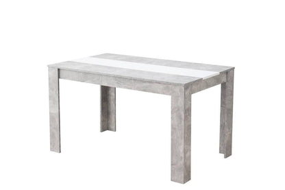 MESA DE COMEDOR DOMUS CEMENTO/ BLANCO