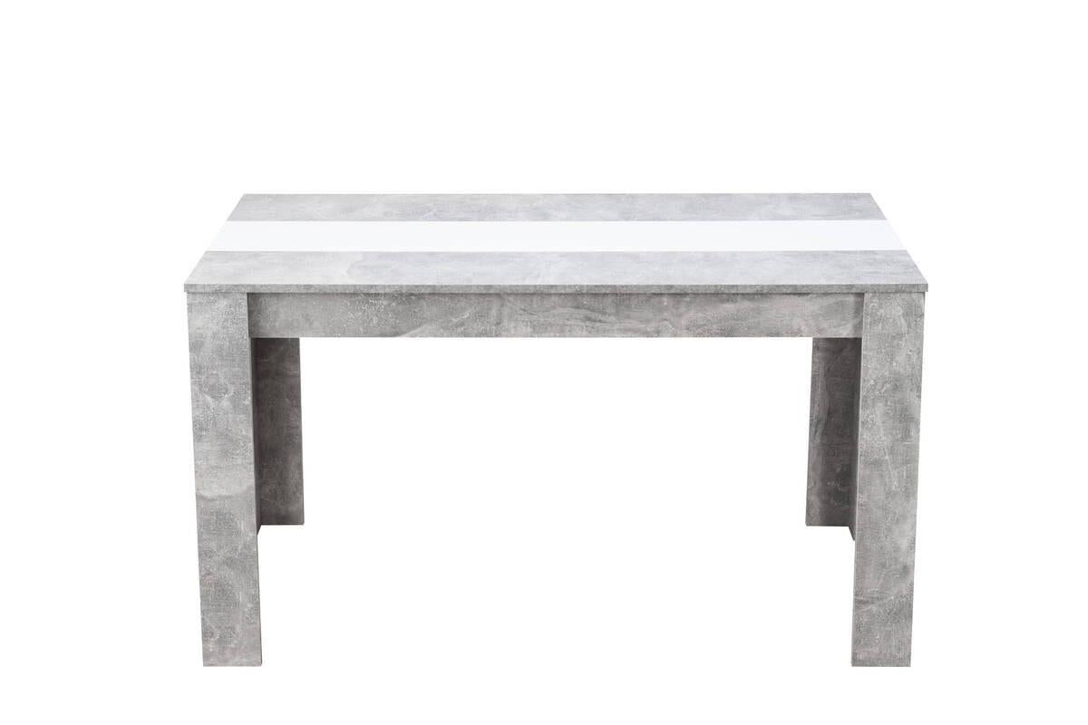 MESA DE COMEDOR DOMUS CEMENTO/ BLANCO