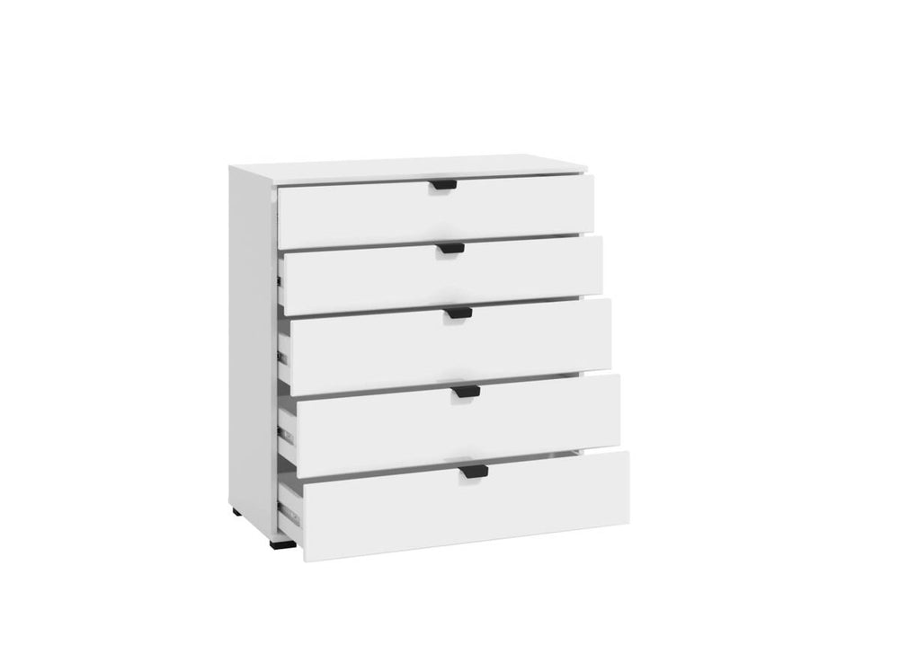 COMODA 5 CAJONES BLANCO DUMARA