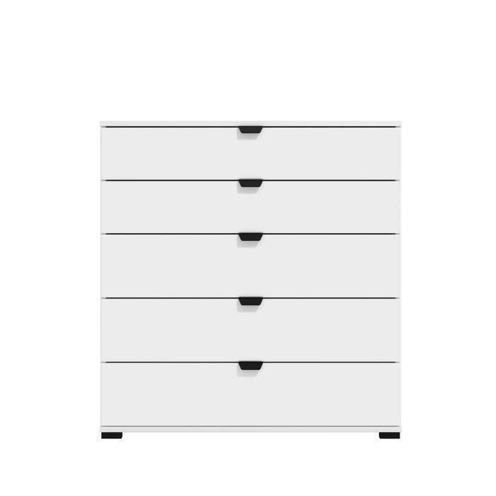 COMODA 5 CAJONES BLANCO DUMARA