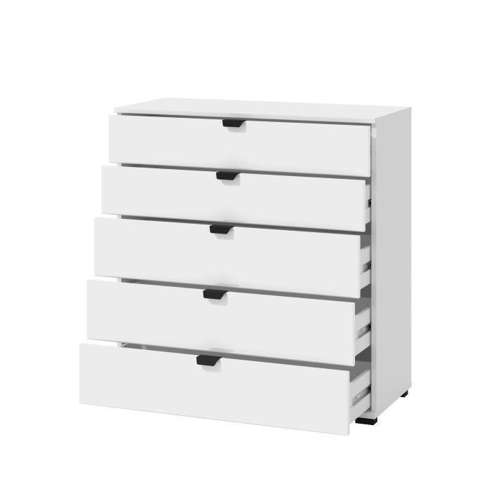 COMODA 5 CAJONES BLANCO DUMARA