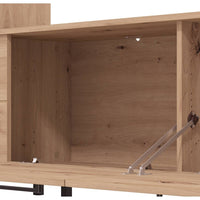 MUEBLE DE SALON 299CM CON VITRINA Y BODEGUERO ANNA