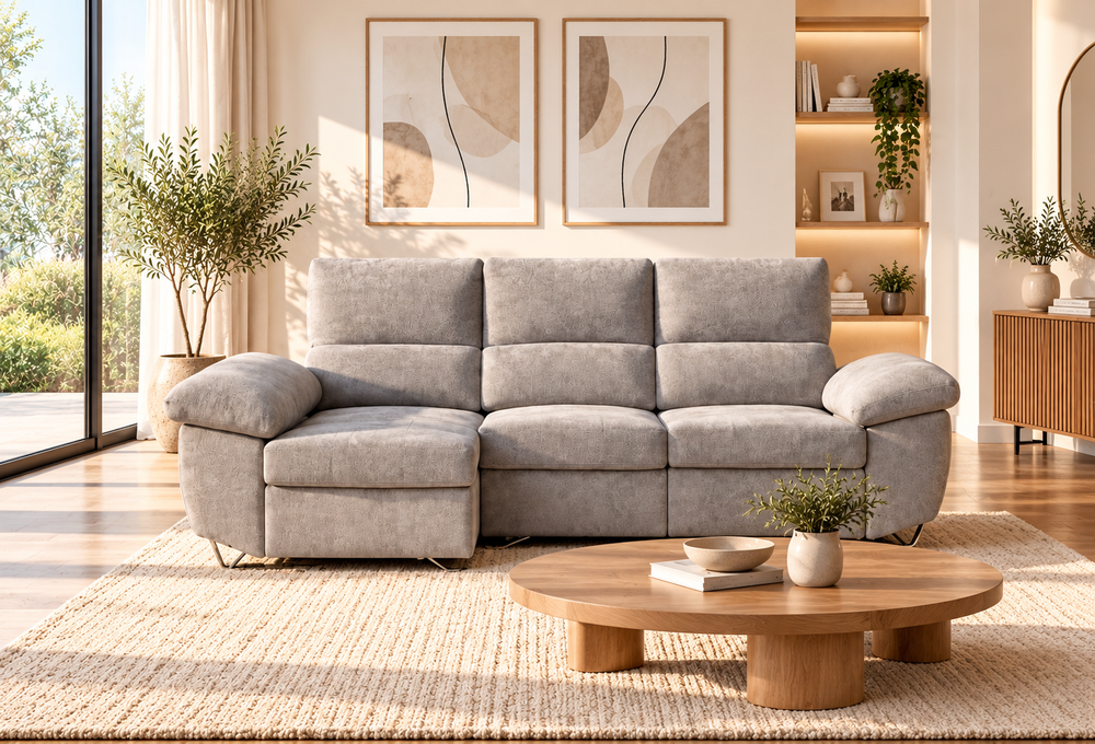 SOFA CHAISELONGUE CAMA 265cm CON ARCON VERONA