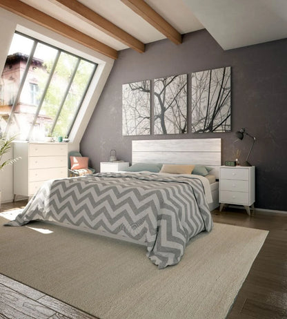 MESITA DE NOCHE BLANCA  NORDICA