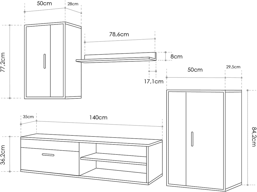 CUNJUNTO MUEBLE DE SALON BARATO