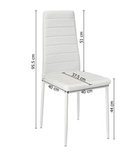 MESA DE COMEDOR EXTENSIBLE CON 6 SILLAS EN POLIPIEL ROYAL