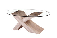 MESA DE CENTRO NERCY  CRISTAL TEMPLADO