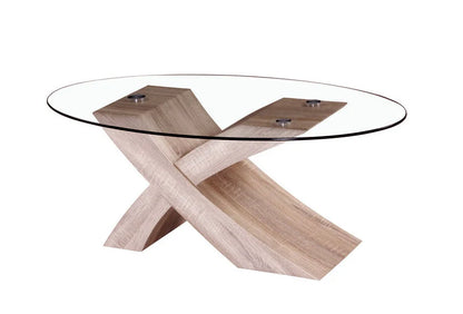 MESA DE CENTRO NERCY  CRISTAL TEMPLADO