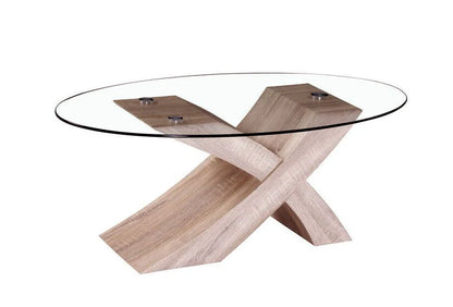 MESA DE CENTRO NERCY  CRISTAL TEMPLADO