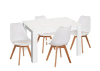 CONJUNTO MESA DE COMEDOR O COCINA CON 4 SILLAS ESTELA