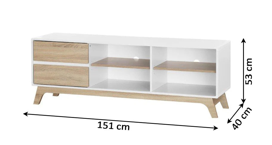 MUEBLE BAJO PARA TV 2 CAJONES NK