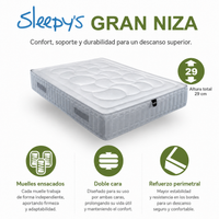 COLCHON MUELLES ENSACADOS GRAN NIZA