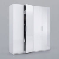 ARMARIO 4 PUERTAS BLANCO BRILLO