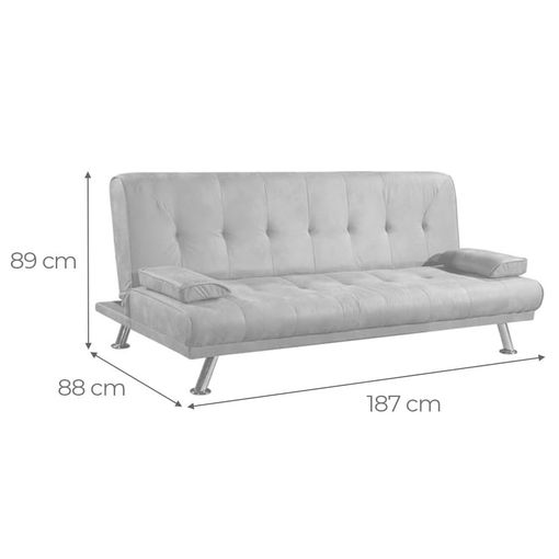 SOFA CAMA ZAFARI CON SISTEMA CLIC CLAC  187CM