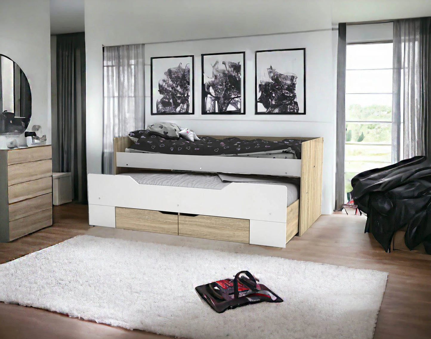 CAMA NIDO JUVENIL 90X190 CON CAJONES