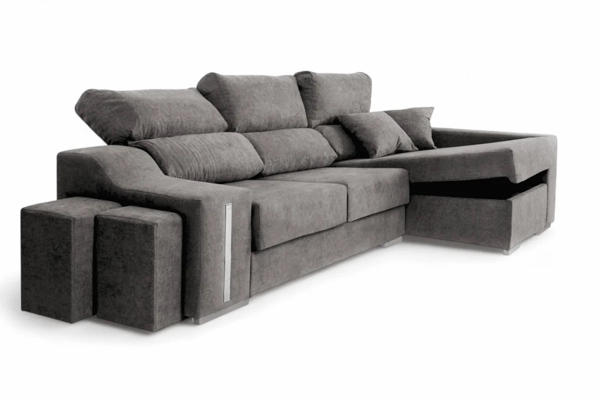 SOFA CHAISELONGUE 265cm CON ARCON