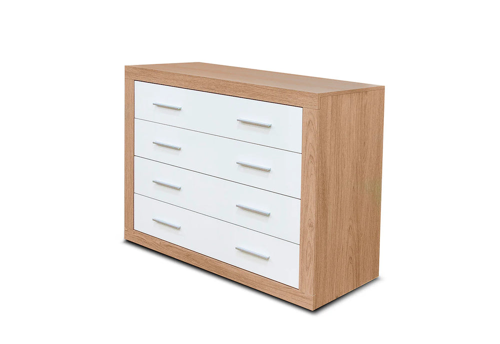 comoda 4 cajones color madera