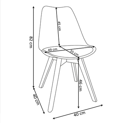 CONJUNTO MESA DE COMEDOR O COCINA CON 4 SILLAS ESTELA