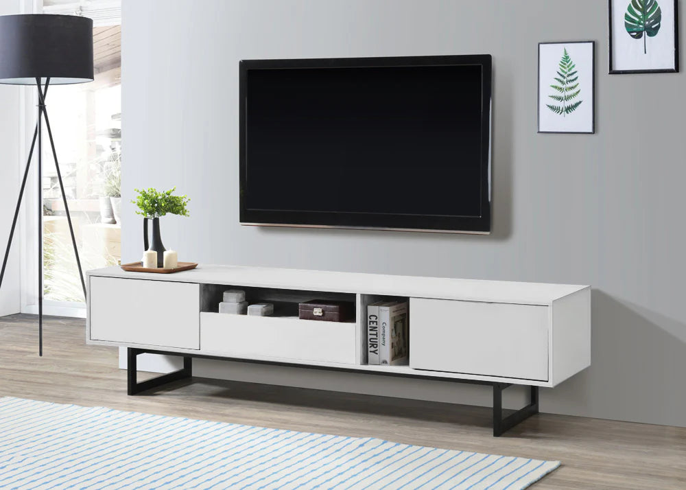 MUEBLE BAJO TV Y CAJON LUNA 200cm