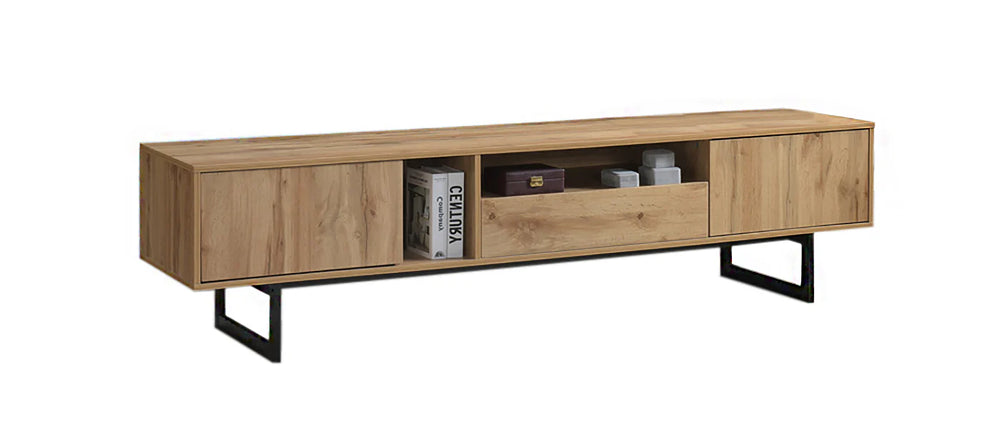 MUEBLE BAJO TV Y CAJON LUNA 200cm