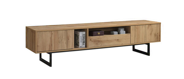 MUEBLE BAJO TV Y CAJON LUNA 200cm