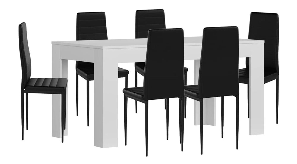 conjunto de mesa de comedor con sillas 