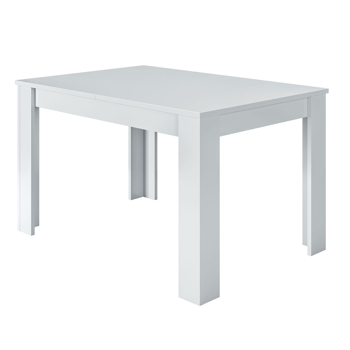 mesa de comedor blanca extensible 